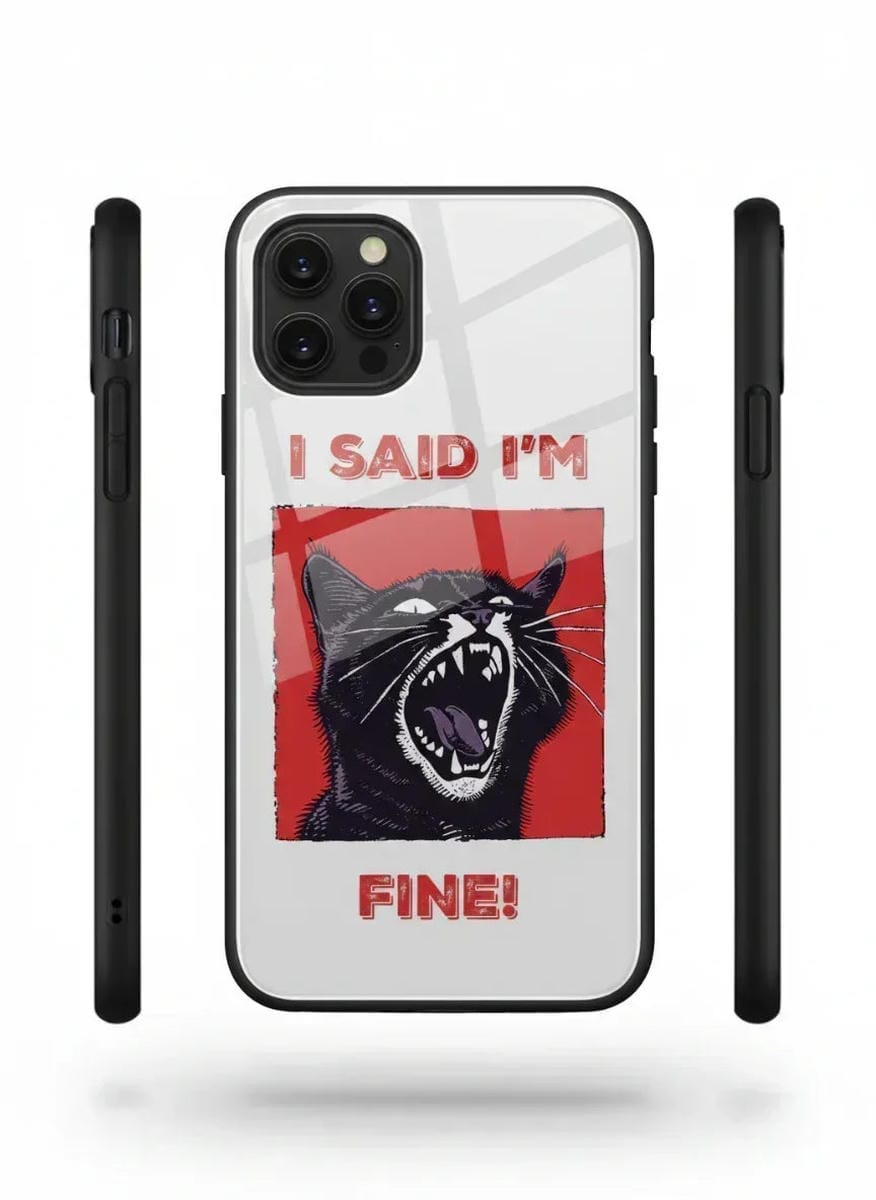 Cat Expressive Glass Case