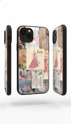 Vintage Muse Collage glass phone case, Off Finds