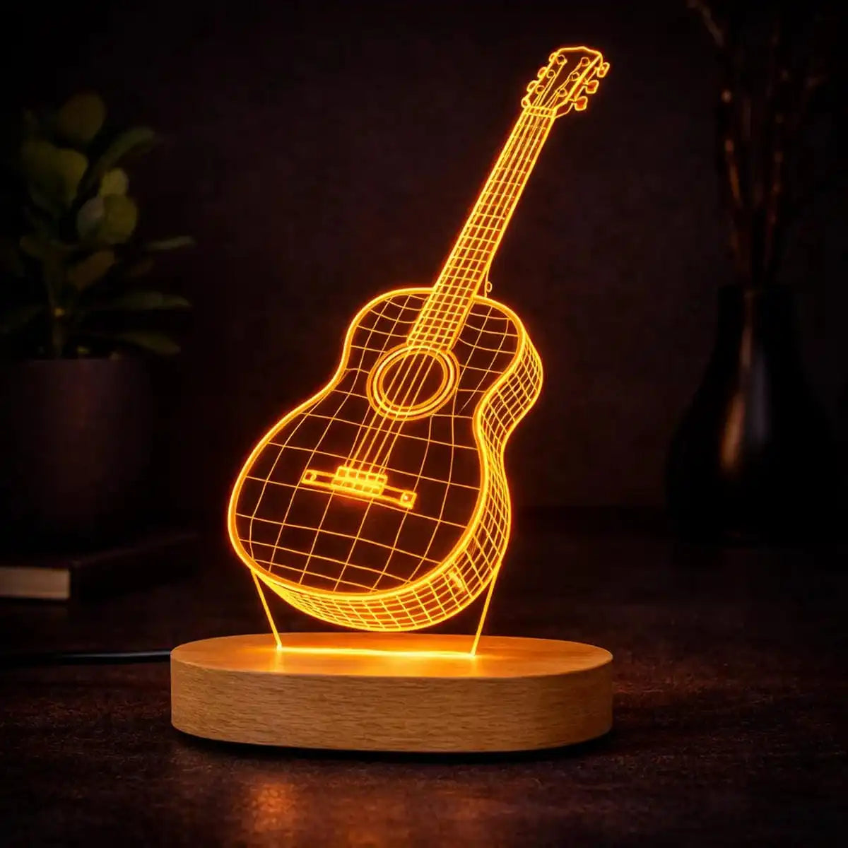 3D Musical Guitar Lamp