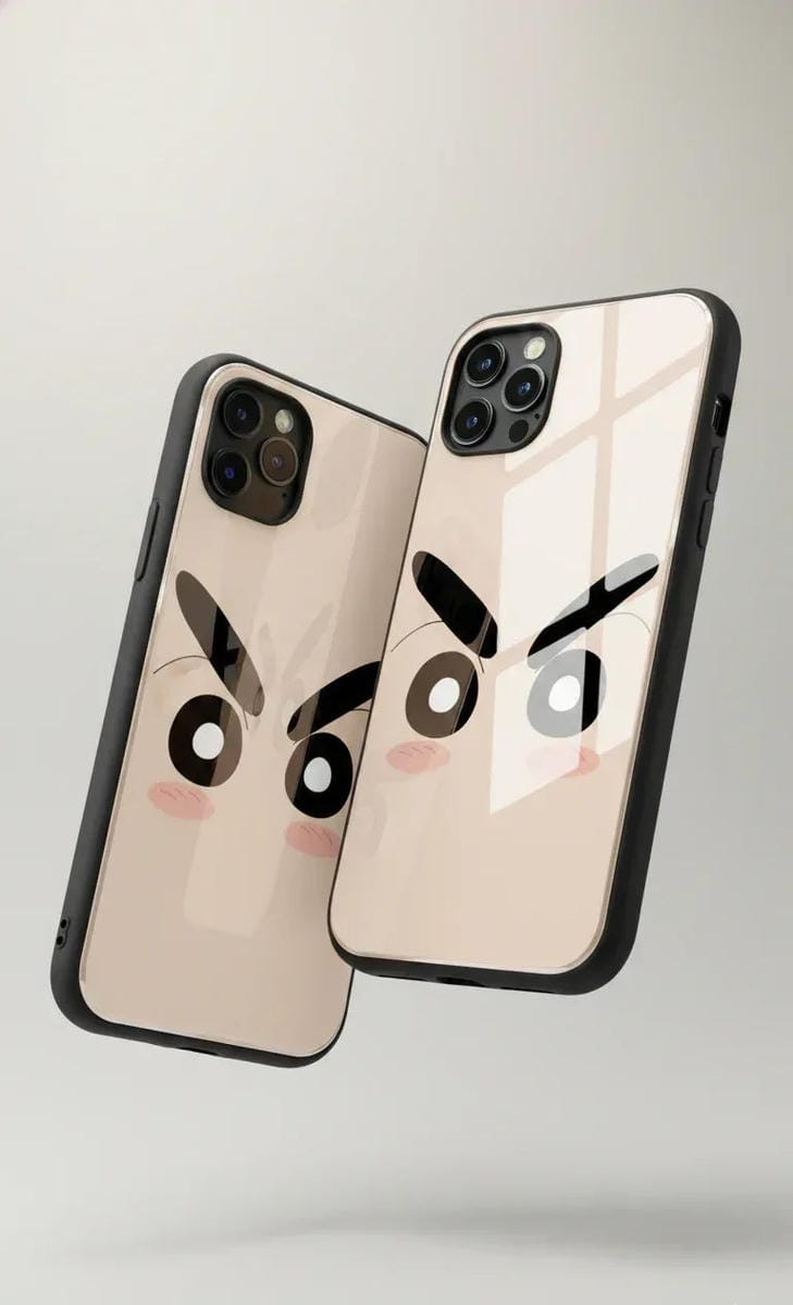 Shin-Chan Smirk Glass Case